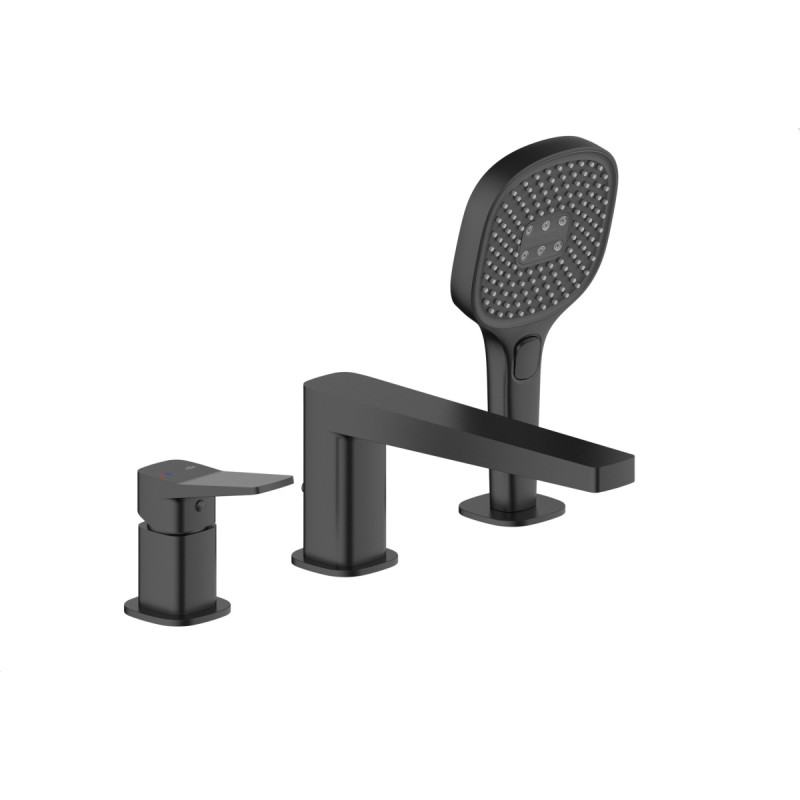 Astar 4525-210-81 / KFA / MALAGA /  BATERIA WANNOWA , 3-OTWOROWA , STOJĄCA, BLACK /