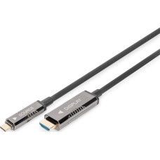 Digitus Kabel USB Digitus USB-C - HDMI 20 m Czarny (AK-330150-200-S)