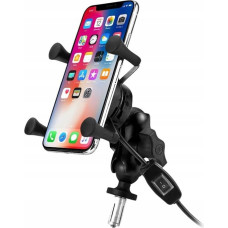 Freedconn MOTORBIKE PHONE HOLDER FREEDCONN MC7W WITH INDUCTIVE CHARGER + BM2R HEAD TUBE ATTACHMENT