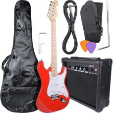 Noname NN EG SET RED zestaw gitarowy gitara elektryczna s