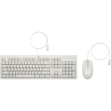 Hewlett-Packard HP 225 Wired Mouse and Keyboard Combo White