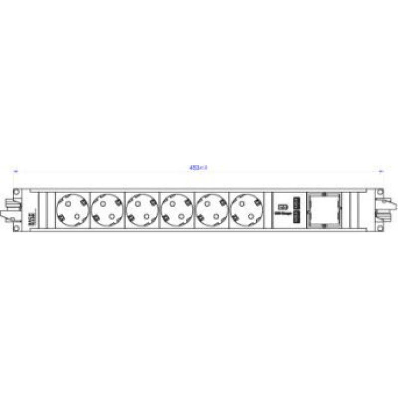 Bachmann BACHMANN STEP ALU 6x styk uziemiony 1x ładowarka USB 1xABD