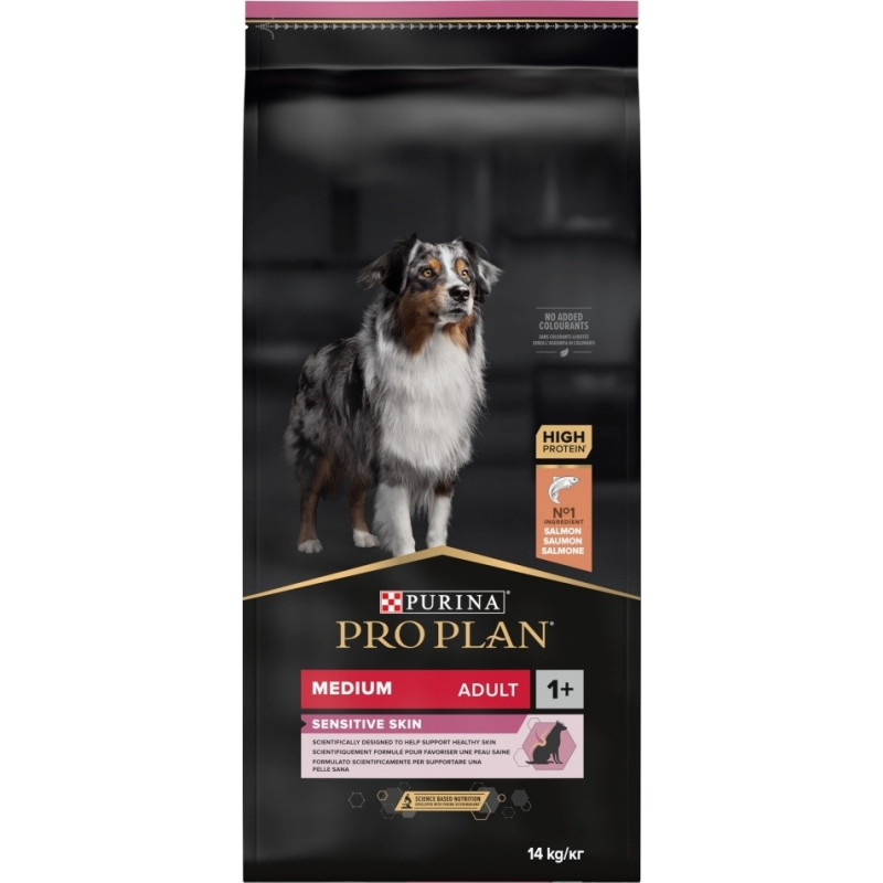 Purina Nestle Purina Medium Adult Sensitive Skin 14 kg Salmon