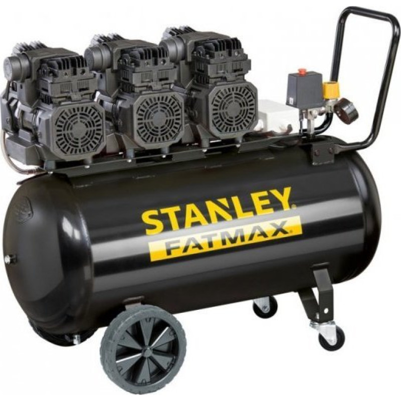 Stanley Kompresor samochodowy Stanley KOMPRESOR BEZOLEJOWY FATMAX WYCISZONY 100L 8 BAR 4KM (1 SZT)