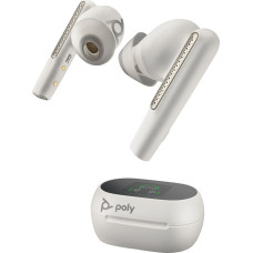Poly POLY Białe słuchawki douszne Voyager Free 60/60+ z certyfikatem Microsoft Teams (2 sztuki)