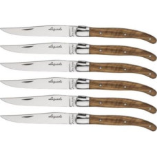 Laguiole Tradition Jean Dubost Laguiole 6 pcs. Knife Set, Olive Wood