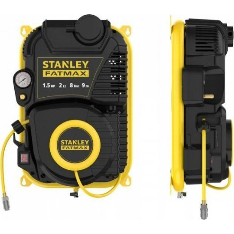 Stanley Sprężarka Stanley KOMPRESOR BEZOLEJOWY NA ŚCIANĘ 2L 1,5KM 8BAR STANLEY FATMAX