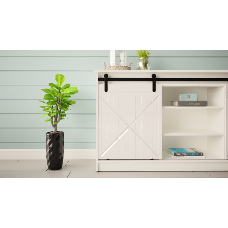 Cama Meble Chest of drawers 160x80x35 GRANERO white/gloss white