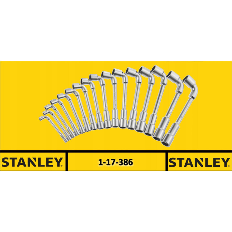 Stanley Zestaw narzędzi Stanley Zestaw 16 szt kluczy fajkowych 6/12 przebitych mat STANLEY - 1-17-386 - 1-17-386