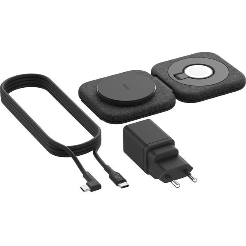 Belkin BOOST PRO 2-in-1 Qi2 15W mag.Lades.f.unterwegs WIZ026vfBK