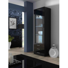 Cama Meble Cama display cabinet SOHO S1 black/black gloss