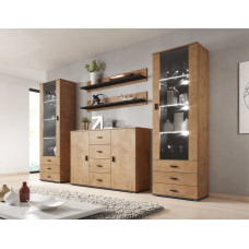 Cama Meble Cama living room sideboard UNI lefkas oak/black