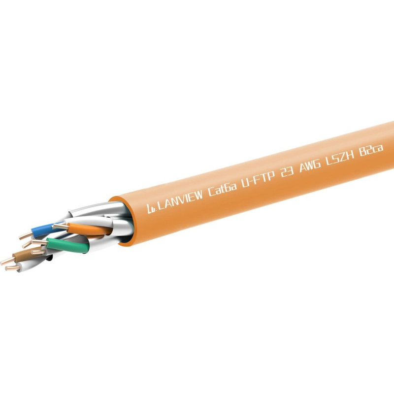 Lanview LVN122153 kabel sieciowy Pomarańczowy 305 m Cat6a