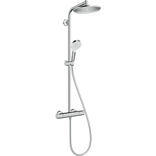 Hansgrohe Zestaw prysznicowy Hansgrohe Crometta S z deszczownicą z baterią termostatyczną chrom (27268000)