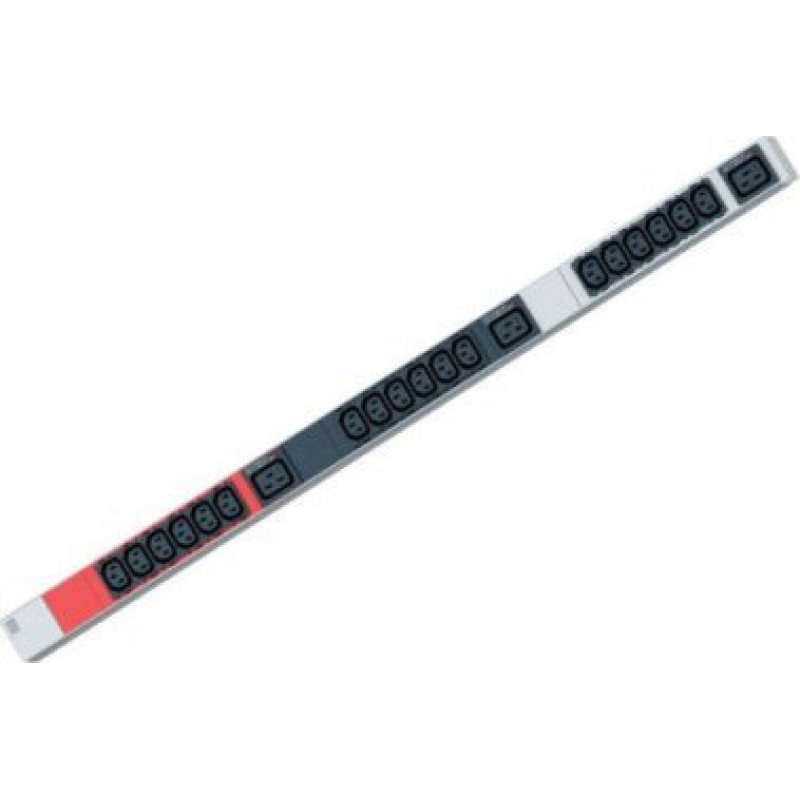 Bachmann BACHMANN IT PDU ALU 1HE 18xC13 3xC19 stekker CEE 3L+N+PE 32A