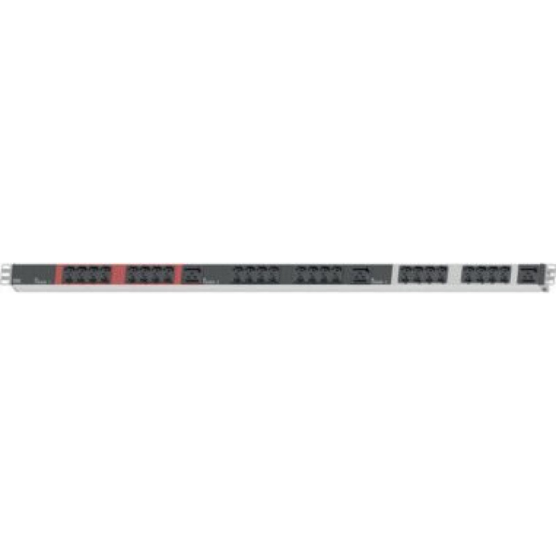 Bachmann BACHMANN IT PDU ALU 1U 24x C13 3x C19 CEE 3x16A rood