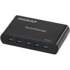 Canyon PARAT PARAPROJECT TC5 TwinCharger GaN f�r 5 Ger�te USB-A / USB-C PD/QC schwarz