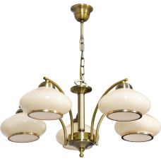 Activejet Classic ceiling chandelier pendant lamp RITA Patina 5xE27 for living room