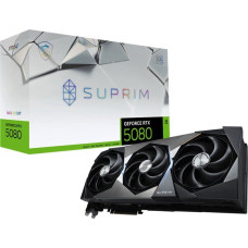 MSI Karta graficzna MSI GeForce RTX 5080 Suprim SOC 16GB GDDR7 DLSS4