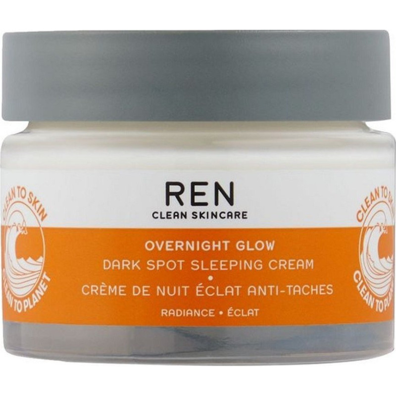REN Clean Skincare Overnight Glow Dark Spot Sleeping Cream rozjaśniający krem na noc 50ml REN