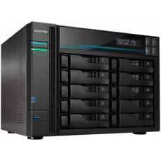 Asustor Serwer plików Asustor LOCKERSTOR 10 AS6510T 10-bay, Intel ATOM C3538 Czterordzeniowy 2.1GHz, 8G RAM, 2x10GbE LAN, 2x 2.5GbE LAN, 2x USB 3.2. 2x SSD M.2 NVMe2 + 2x 4TB HDWG440UZSVA