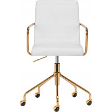 Activeshop Krzesło Kosmetyczne QS-OF211G złoto kremowo - szare